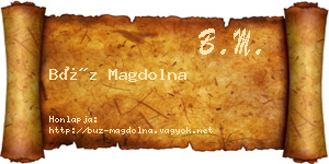 Búz Magdolna névjegykártya