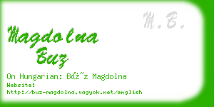 magdolna buz business card
